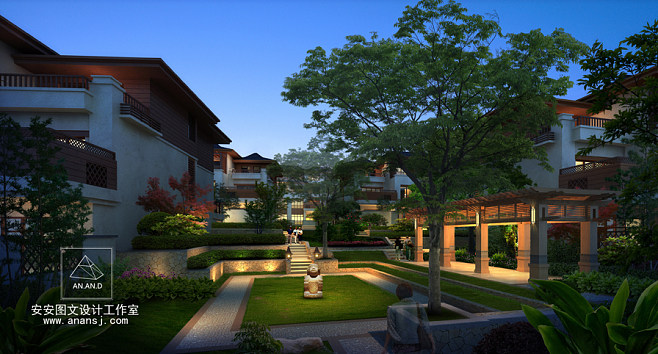 景觀園林設計效果圖 預見園林之美，描繪詩意棲居